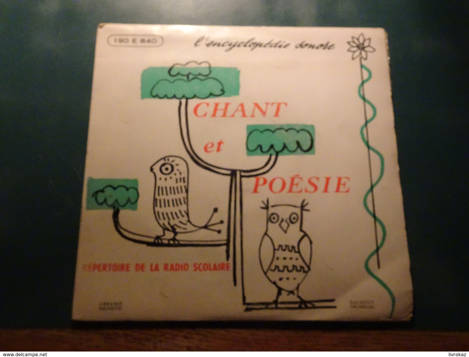 Encyclopédie Sonore, Chant Et Poésie, Répertoire De La Radio Scolaire 1959-1960, 3ème Trimestre, Réf : 190 E 840, TBE - Kinderlieder