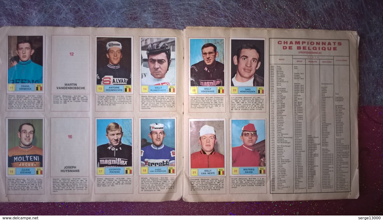 Album Figurine Panini Cyclisme Vélo SPRINT 71 - Ciclismo