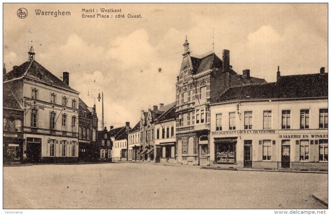 V5856 Cpa Belgique - Grand'place Coté Ouest - Waregem