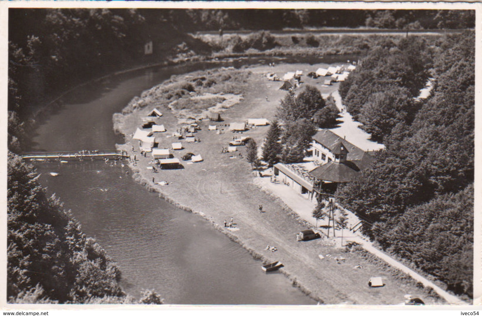 Années 50 - Bourscheid    " Le Paradis Des Campeurs  "   ( L. Hoffmann  ) Hôtel Bel Air - Bourscheid