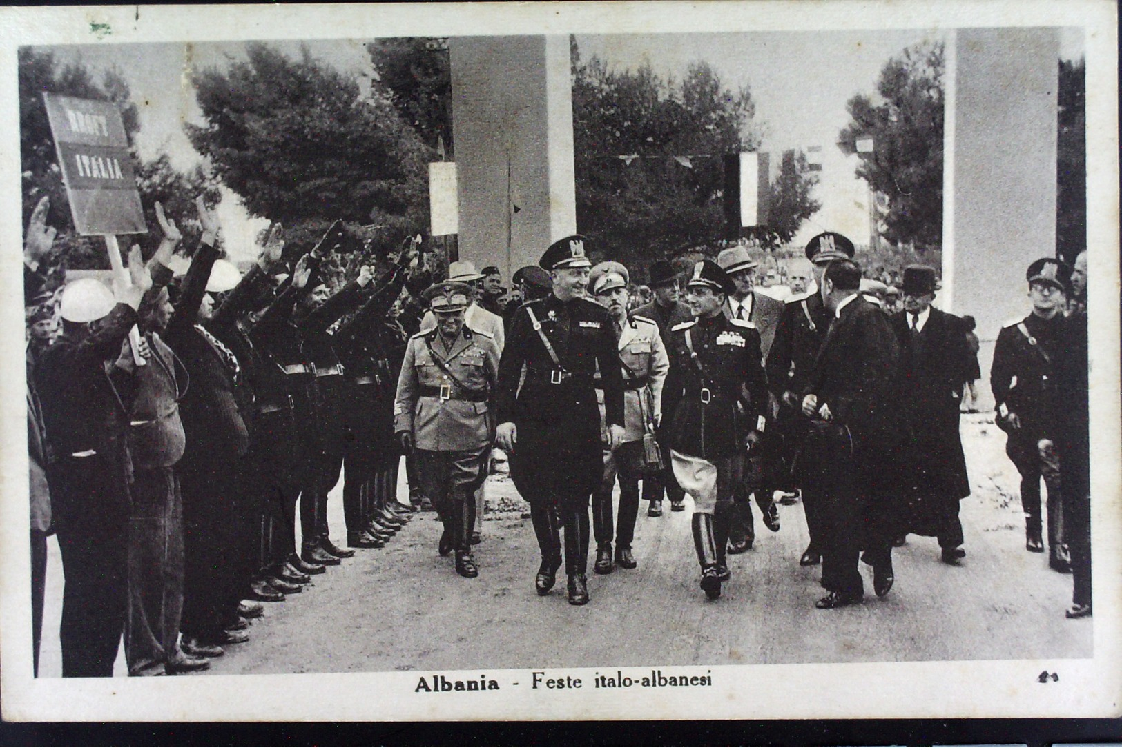 ALBANIA FESTE ITALO-ALBANESI VIAGGIATA 1939 - Guerra 1939-45