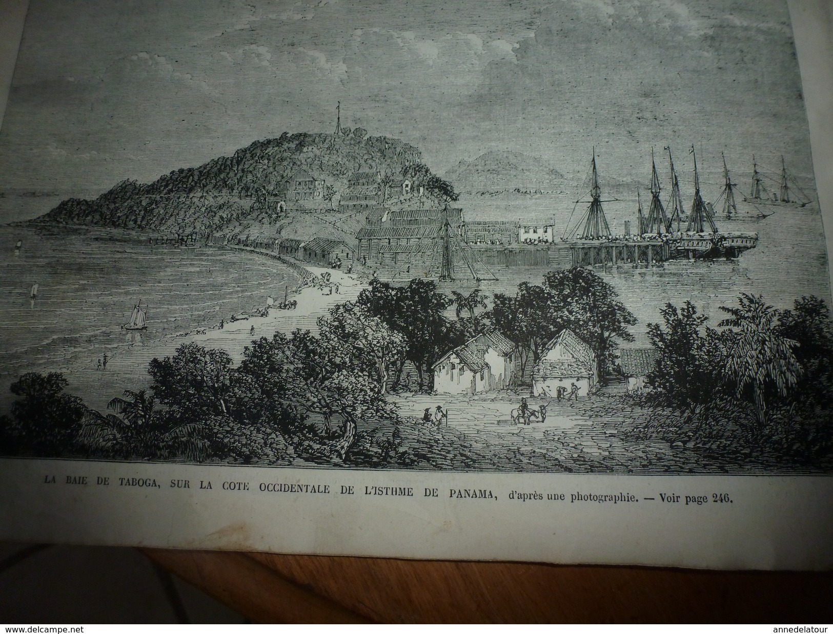 1868 Gare TURIN pl Carlo-Félice;Joute HAKELN,Allemagne;Lissa;Baie de Taboga (PANAMA);Chanson SARAH la GRISE;Foire-jambon