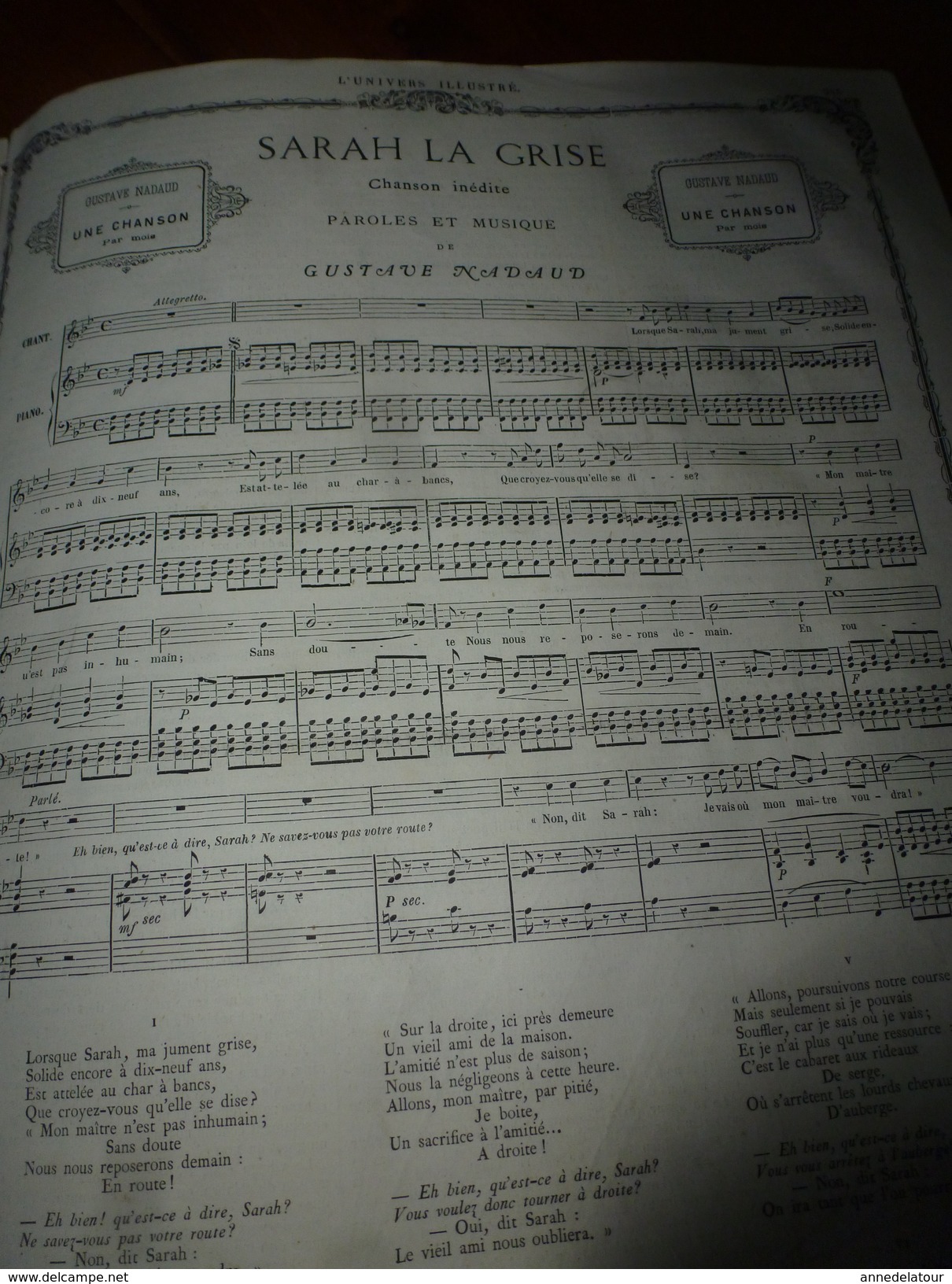 1868 Gare TURIN pl Carlo-Félice;Joute HAKELN,Allemagne;Lissa;Baie de Taboga (PANAMA);Chanson SARAH la GRISE;Foire-jambon