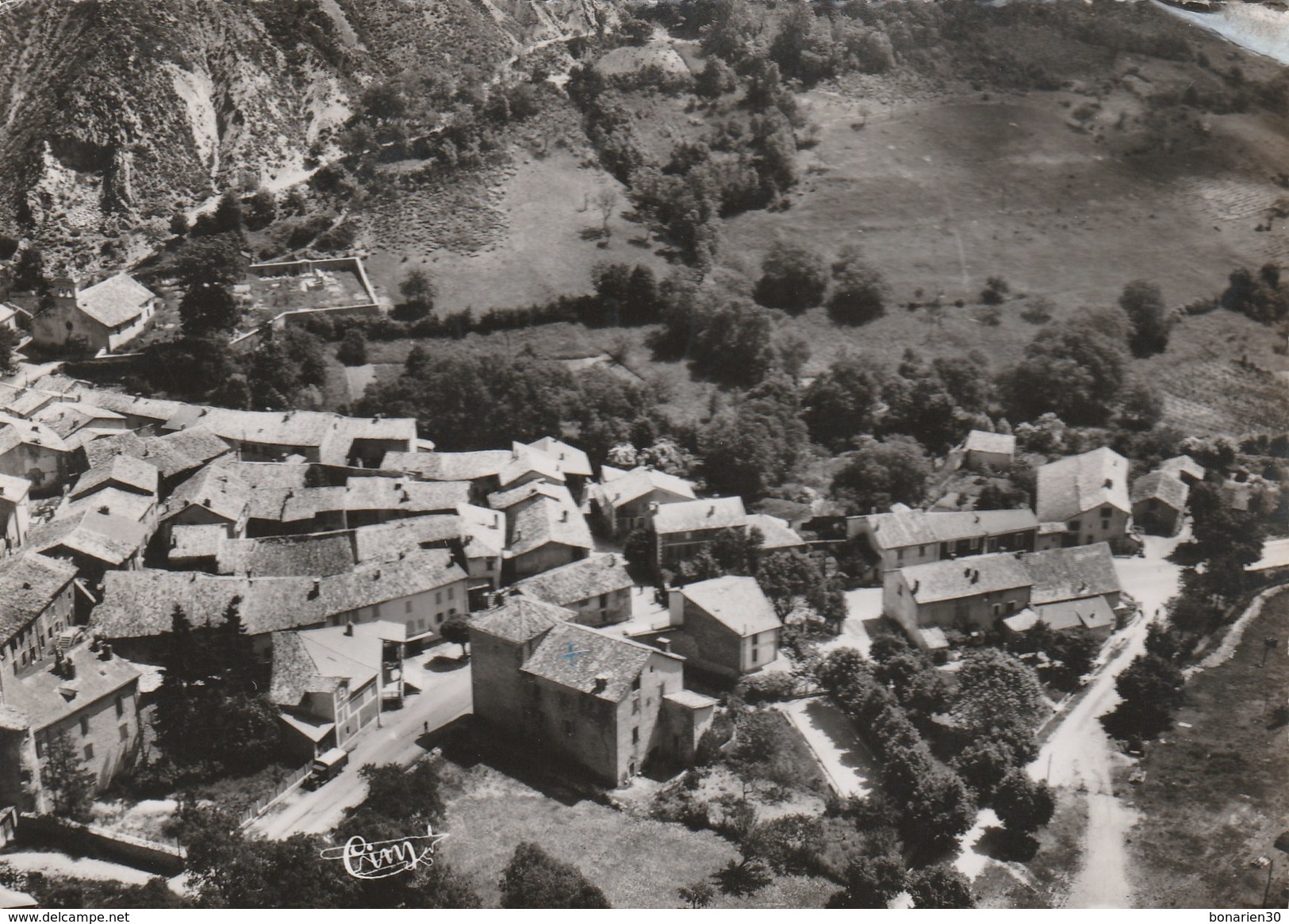 CPSM 04 LA BEAUME VUE  AERIENNE DU VILLAGE - Other & Unclassified