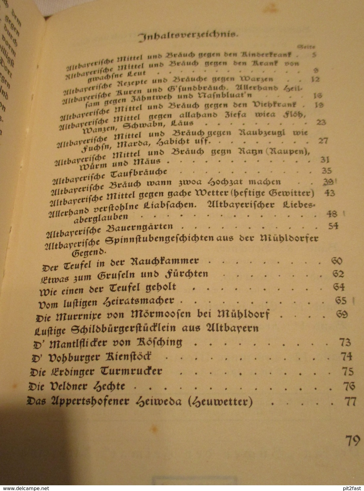 Altbayerische Bräuche , 1926 , Altötting , Vohburg , Velden , Erding , Appertshofen , Tüßling , 78 Seiten , Bayern !!!