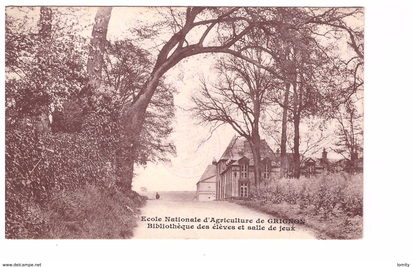 78 Grignon Ecole Nationale D' Agriculture Bibliotheque Des Eleves Et Salle De Jeux Cpa Non Voyagée - Grignon