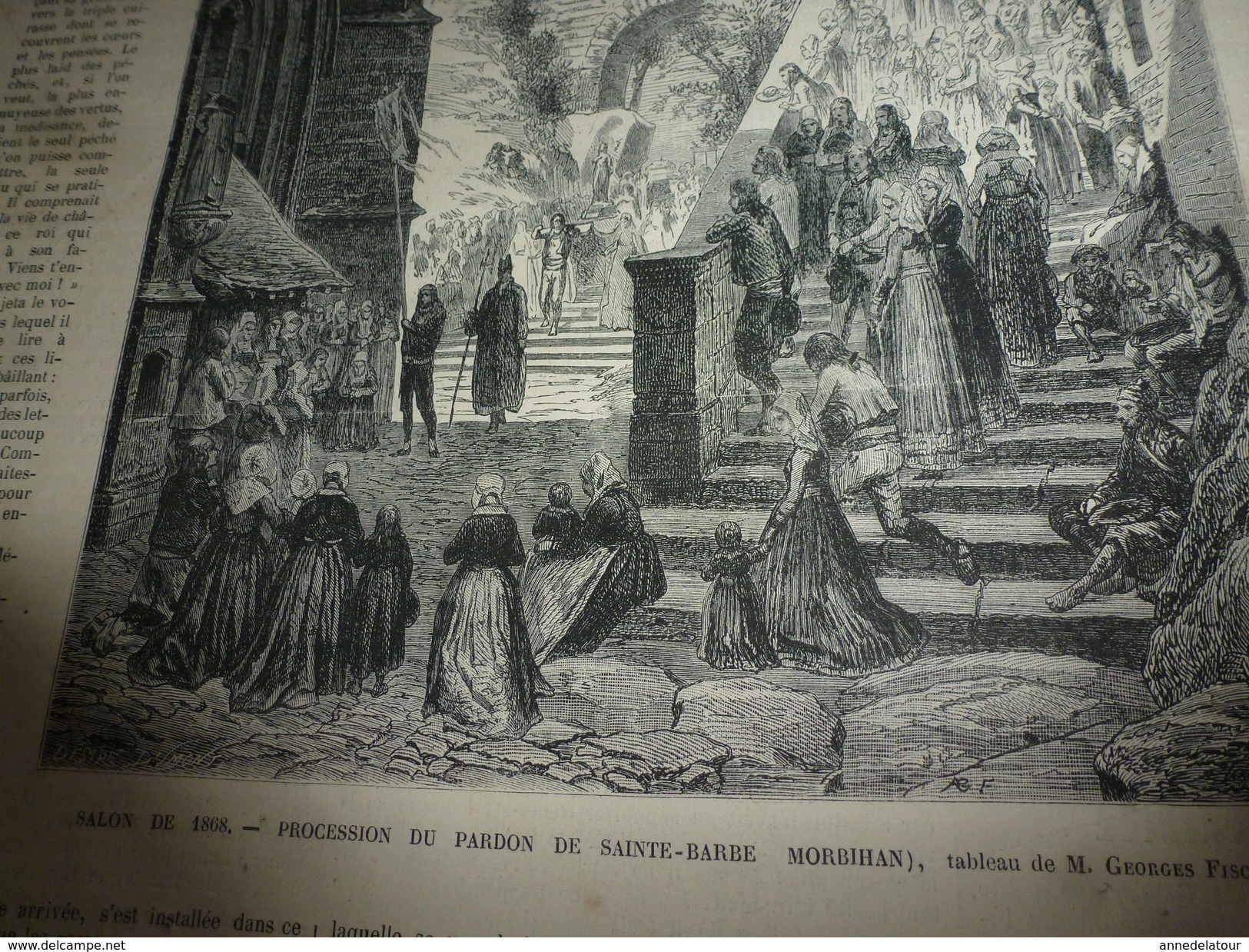 1868 Eglise Trinité,Paris;Callao;Baie SAMANA;Procession du PARDON Sainte-Barbe (Morbihan);New-Hartley (Nortumberland)