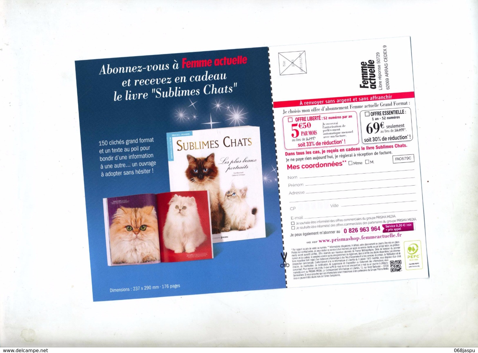 Carte Reponse T Femme Actuelle Theme Chat - Buste Risposta T