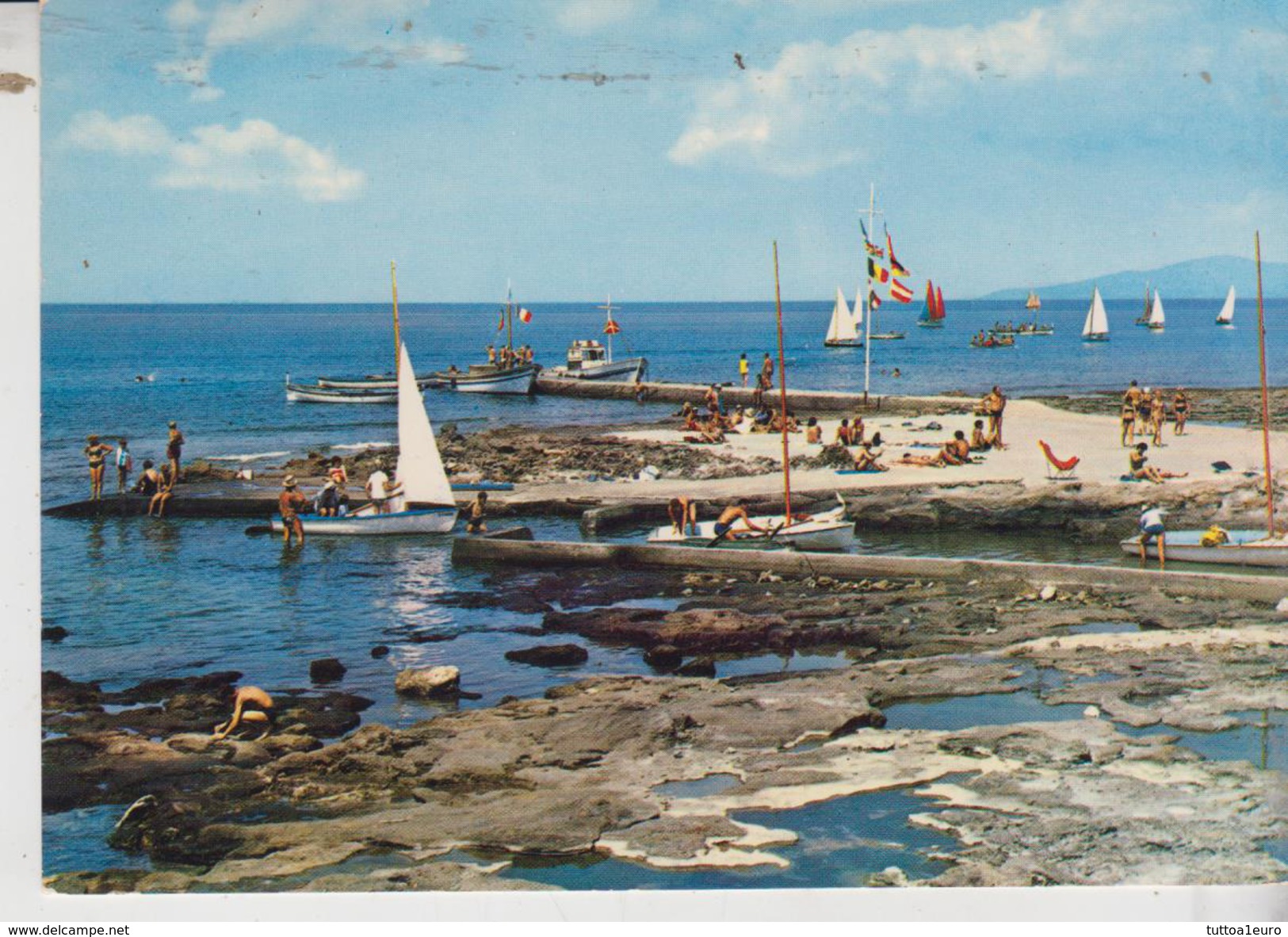 Palinuro Salerno Pontile Del Camping Francese  Vg - Salerno