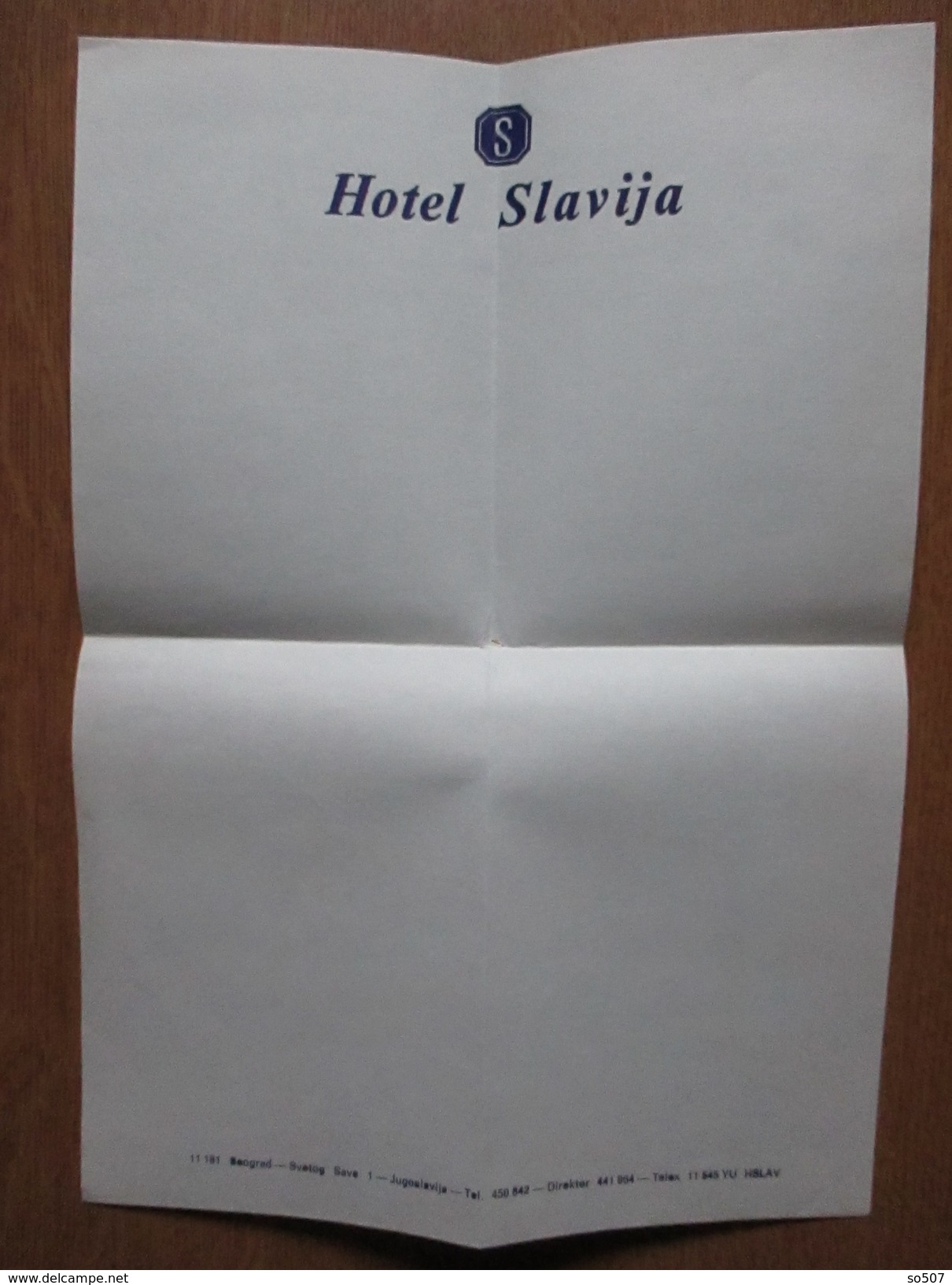 T8-Cover,Envelope-Letter-Advertising -Hotel Slavija- Belgrade,Beograd,Serbia,Yugoslavia. - Covers & Documents