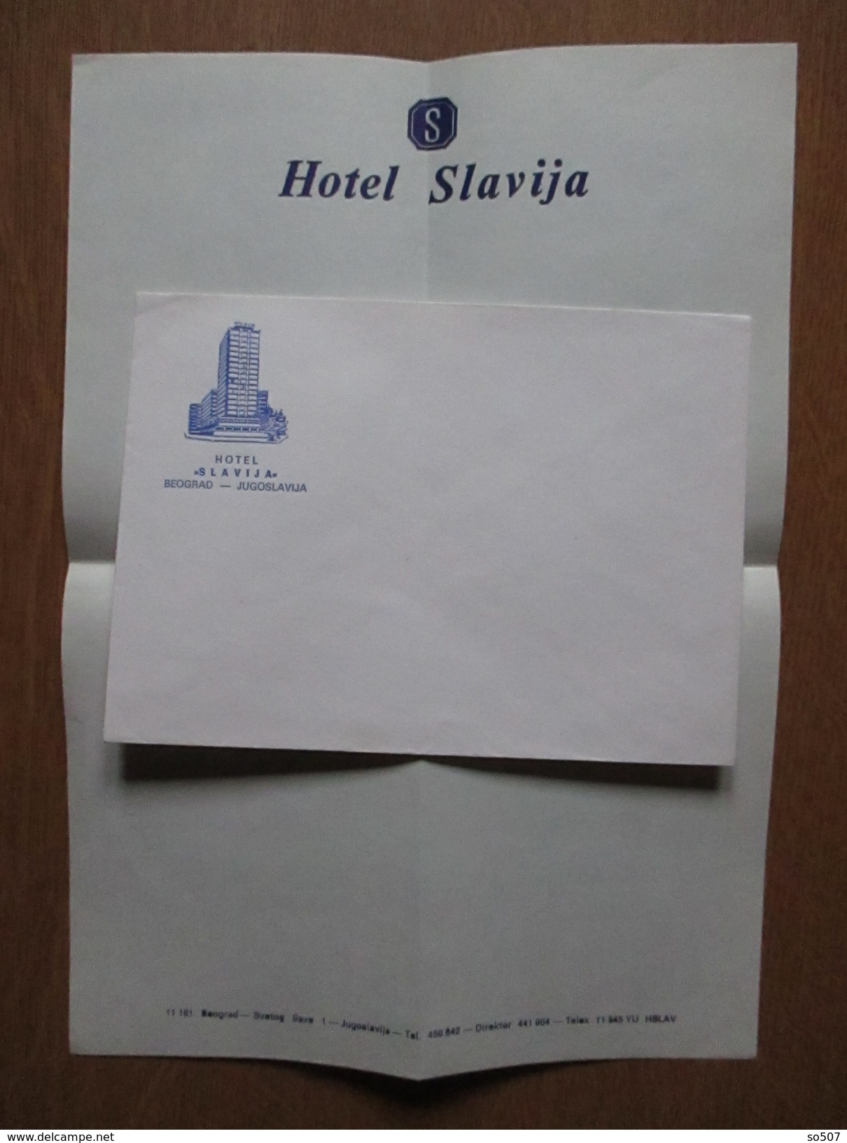 T8-Cover,Envelope-Letter-Advertising -Hotel Slavija- Belgrade,Beograd,Serbia,Yugoslavia. - Covers & Documents
