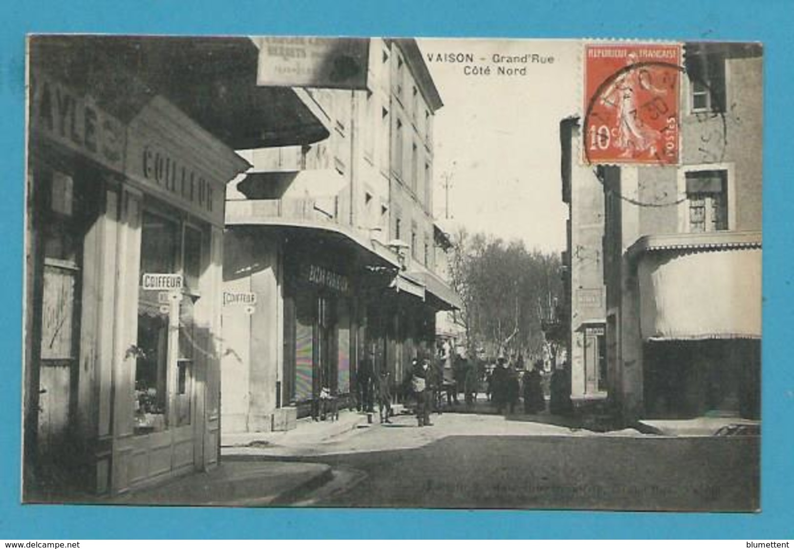 CPA - Commerces - Coiffeur Grand'Rue VAISON 84 - Vaison La Romaine