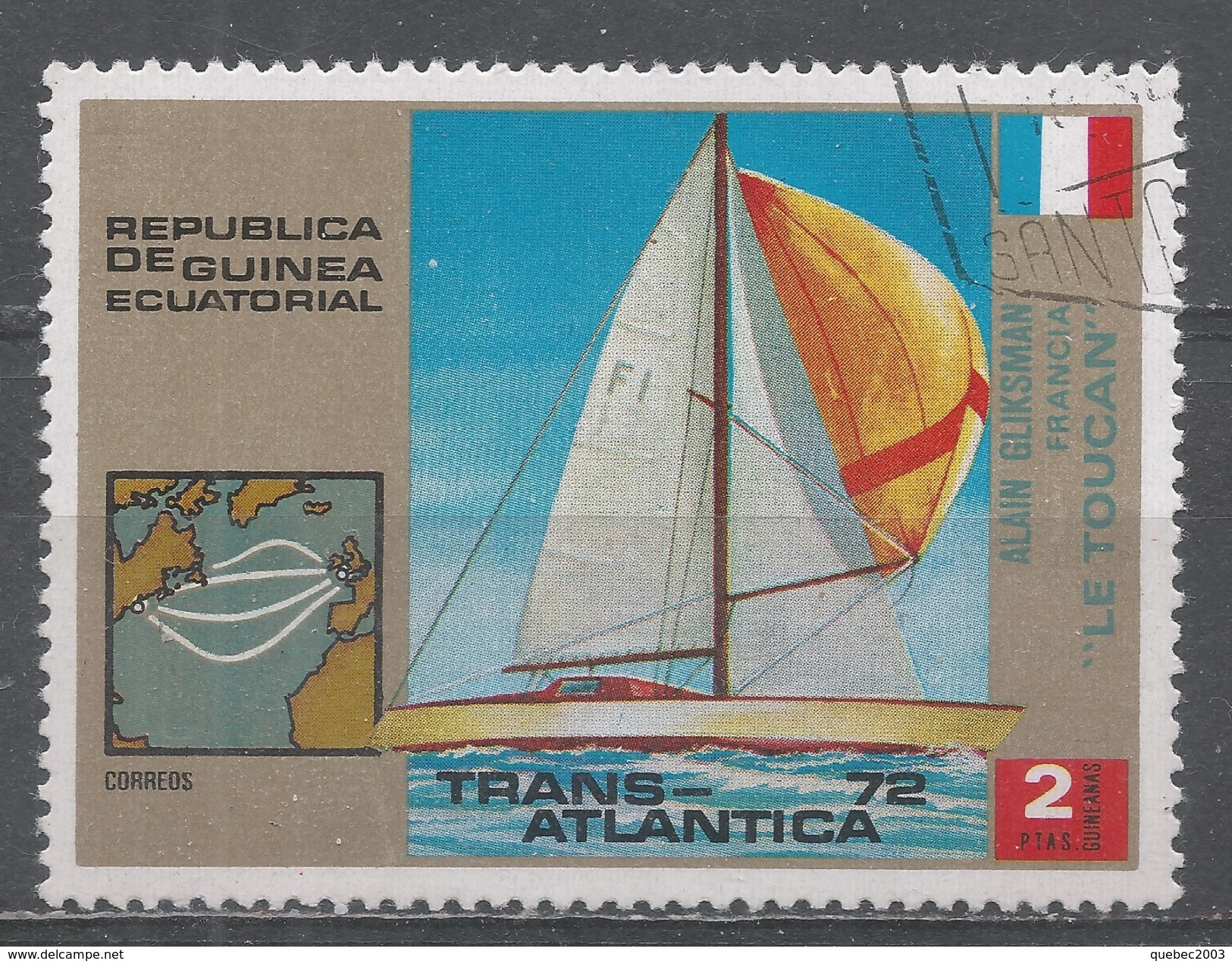 Equatorial Guinea 1973. Scott #7302 (U) Alain Gliksman (Fra) And ''Le Toucan'' - Guinée Equatoriale