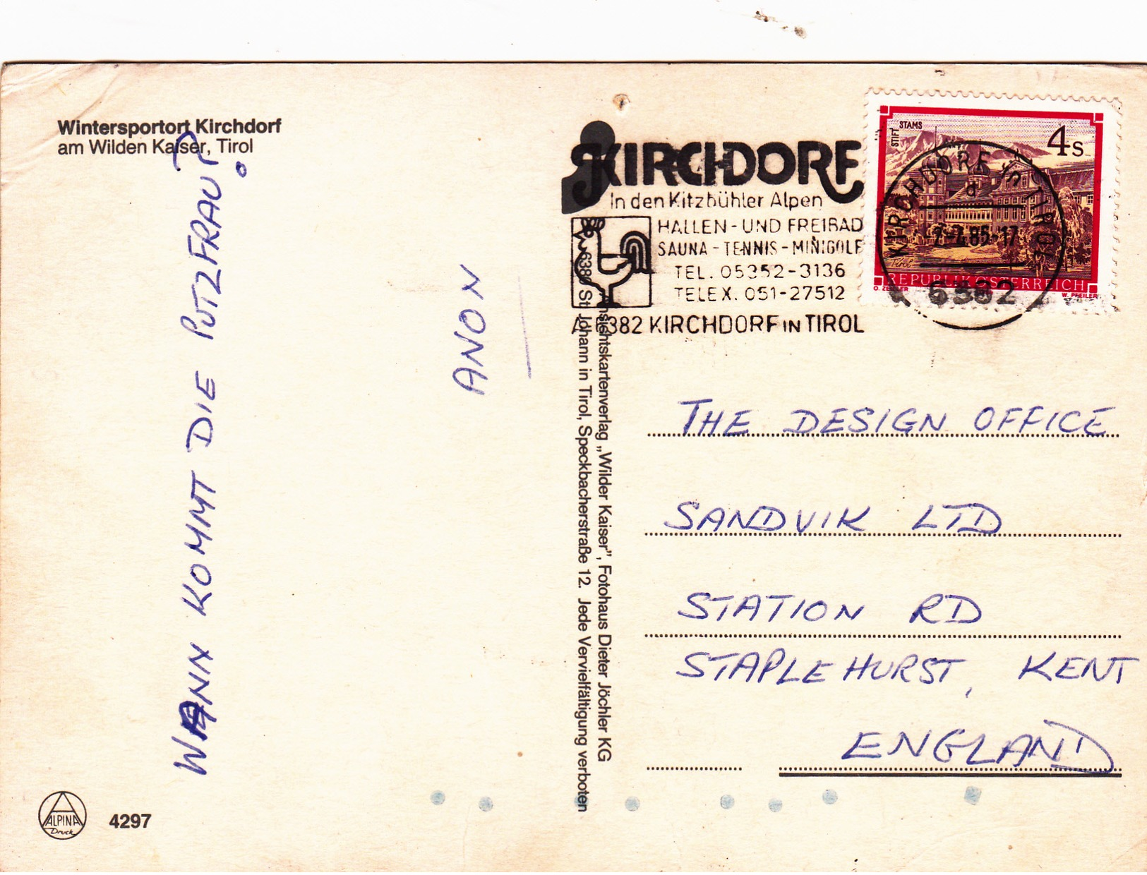 Modern Multi Post Card Of Kirchdorf Am Wilden Kaiser In Tirol,Posted With Stamp,D8. - Other & Unclassified