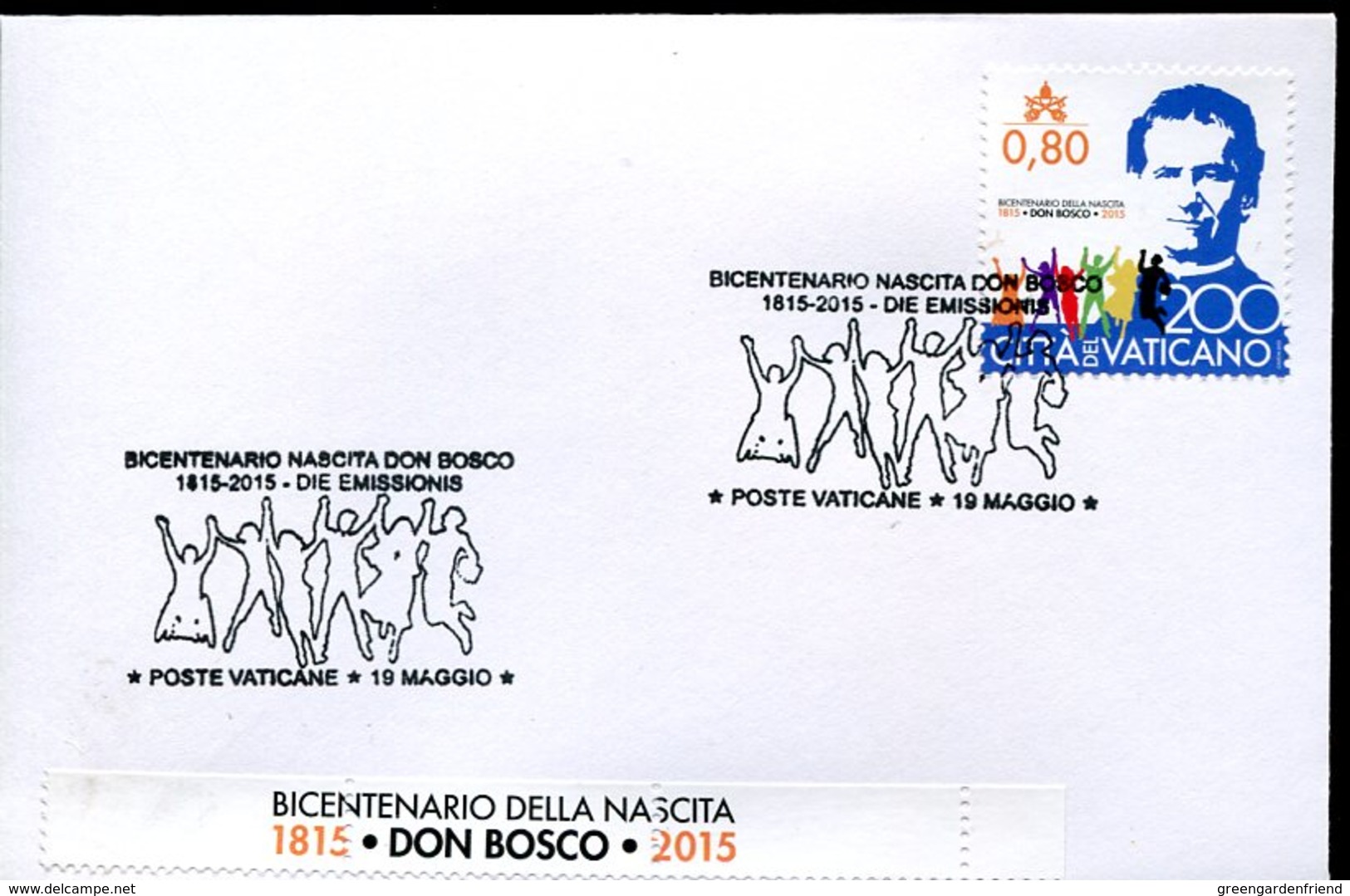 16650 Vaticano, Fdc 2015  Don Bosco Salesian - Altri & Non Classificati