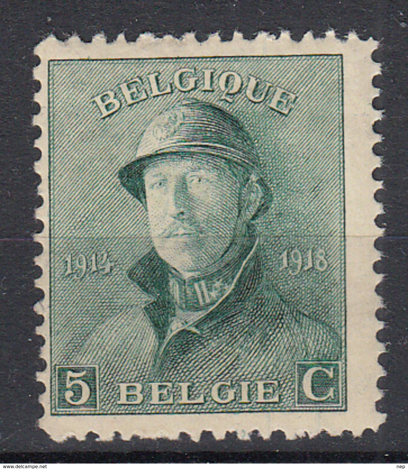 BELGIË - OBP - 1919 - Nr 167 - MH* - 1919-1920 Trench Helmet