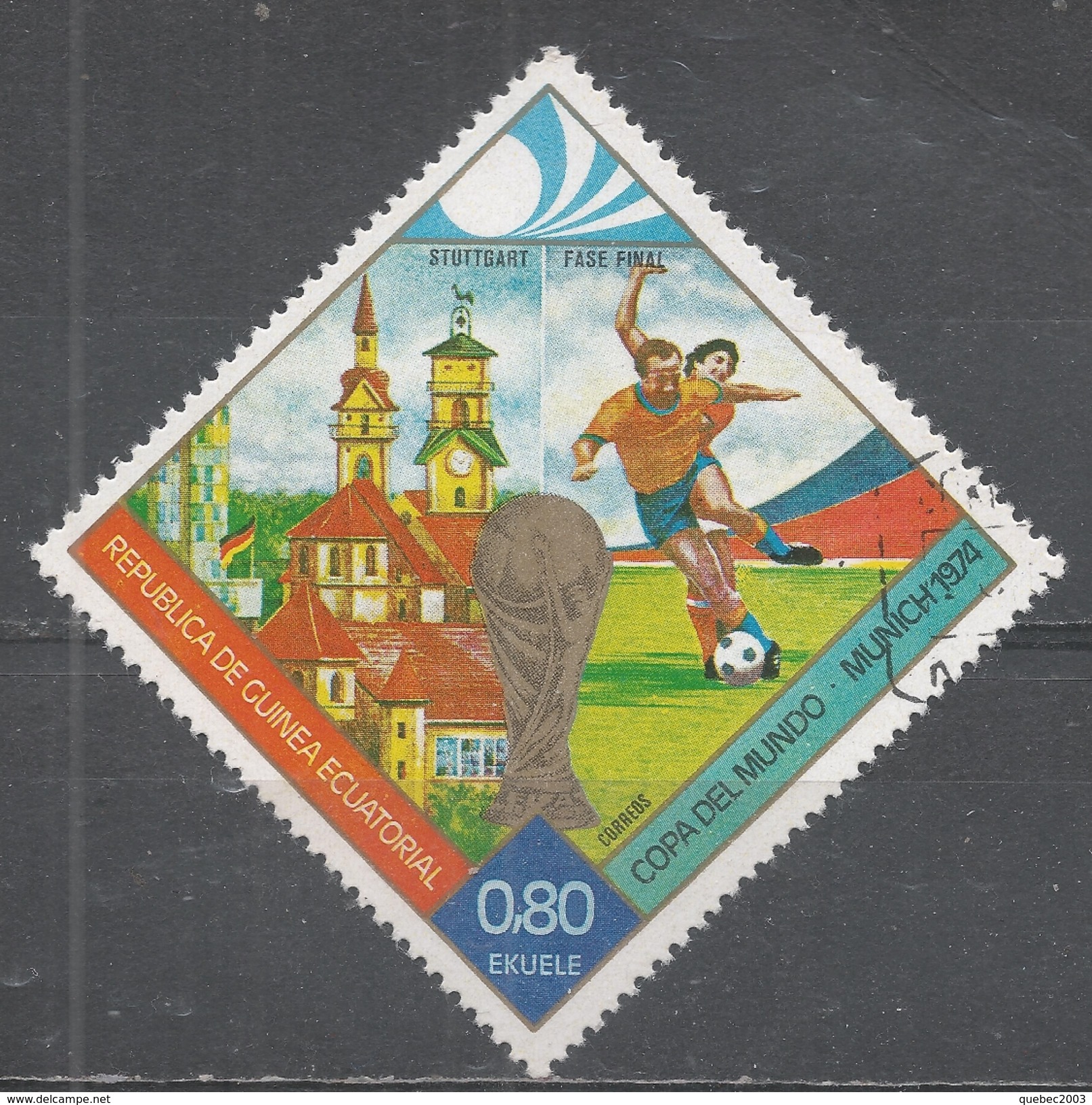 Equatorial Guinea 1974. Scott #7423 (U) World Cup Soccer Championships (Final Games) - Equatoriaal Guinea