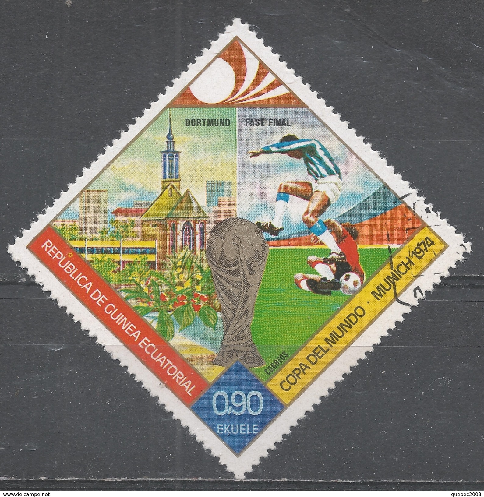 Equatorial Guinea 1974. Scott #7425 (U) World Cup Soccer Championships (Final Games) - Equatorial Guinea