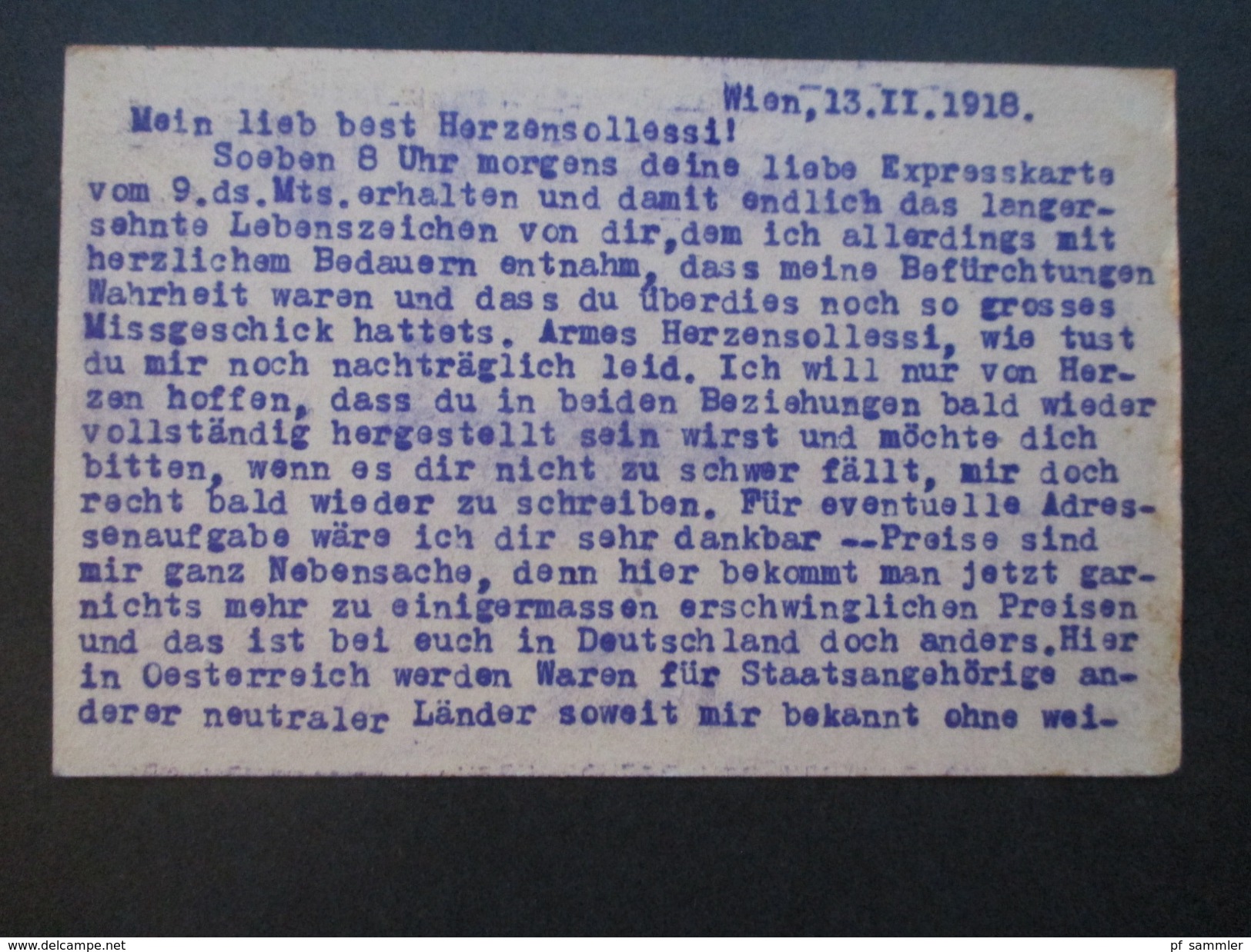 Österreich 1918 Ganzsache Express! Seltene Verwendung! Nicht Bei Nacht Zustellen! Wien - Cleve. - Cartas & Documentos