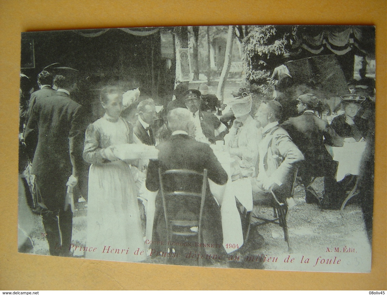 Allemagne - FRANCFORT - Coupe GORDON-BENNETT 1904 - Prince Henri De Prusse Déjeunant Au Milieu De La Foule - Cpa RARE !! - Autres & Non Classés