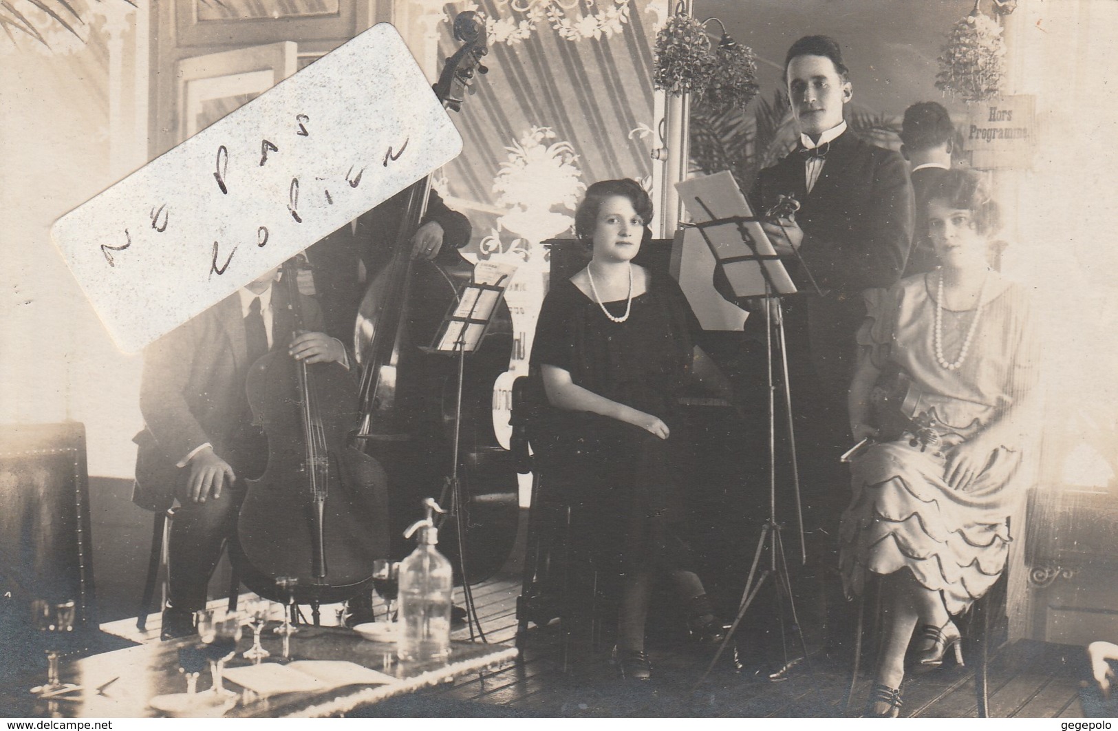 MONTCEAU LES MINES  -  Orchestre De " La Grande Taverne " ( Carte Photo ) - Montceau Les Mines