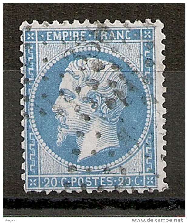 PC 338 BEDARIEUX Hérault Sur Napoléon Dentelé N°22. - 1862 Napoleon III