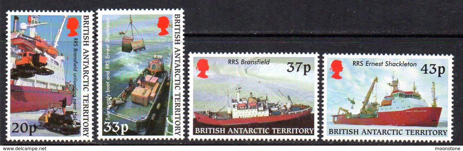 British Antarctic Territory BAT 2000 Antarctic Supply Ship Ernest Shackleton Set Of 4, MNH - Ongebruikt