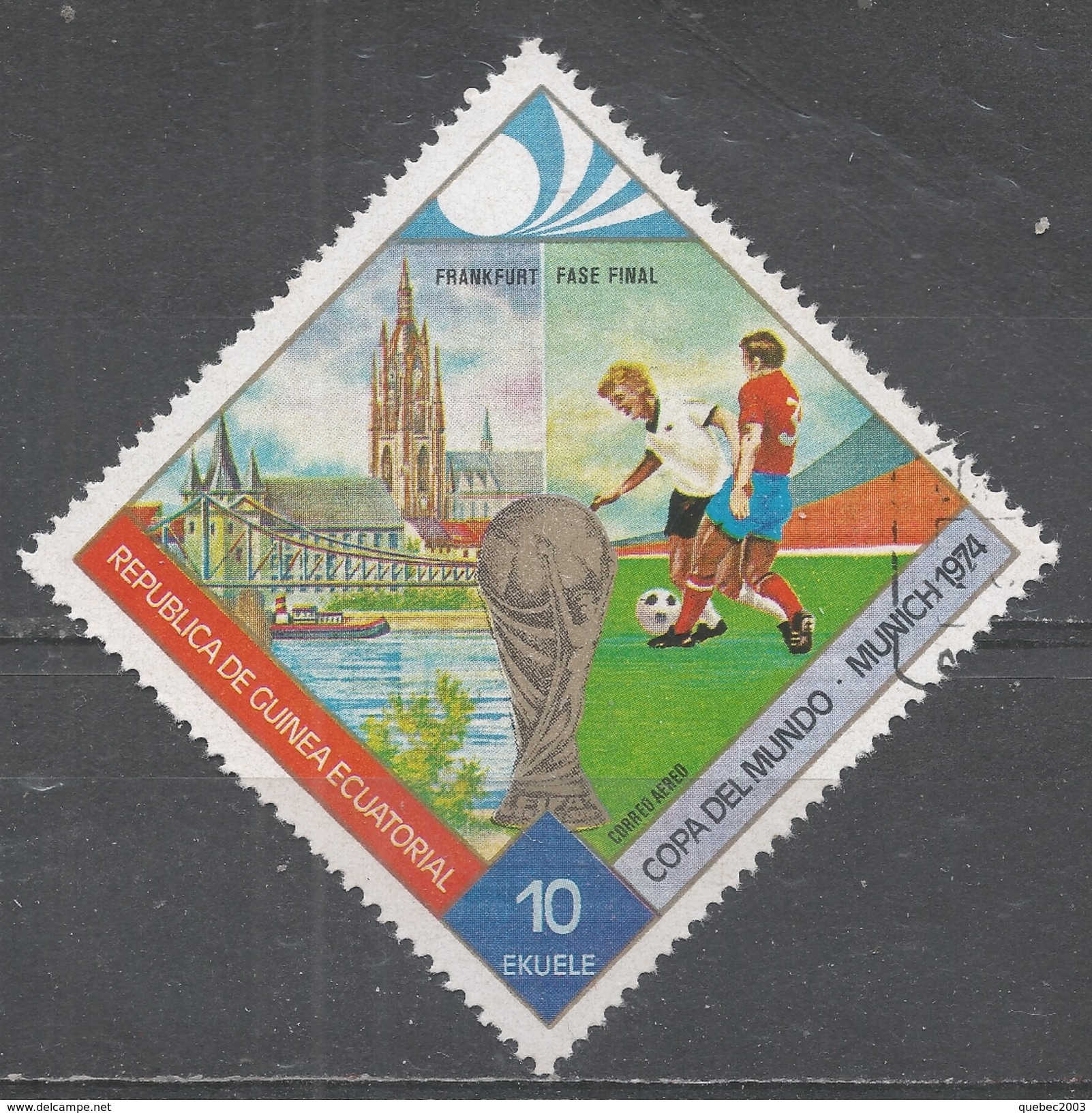 Equatorial Guinea 1974. Scott #7429 (U) World Cup Soccer Championships - Guinea Equatoriale