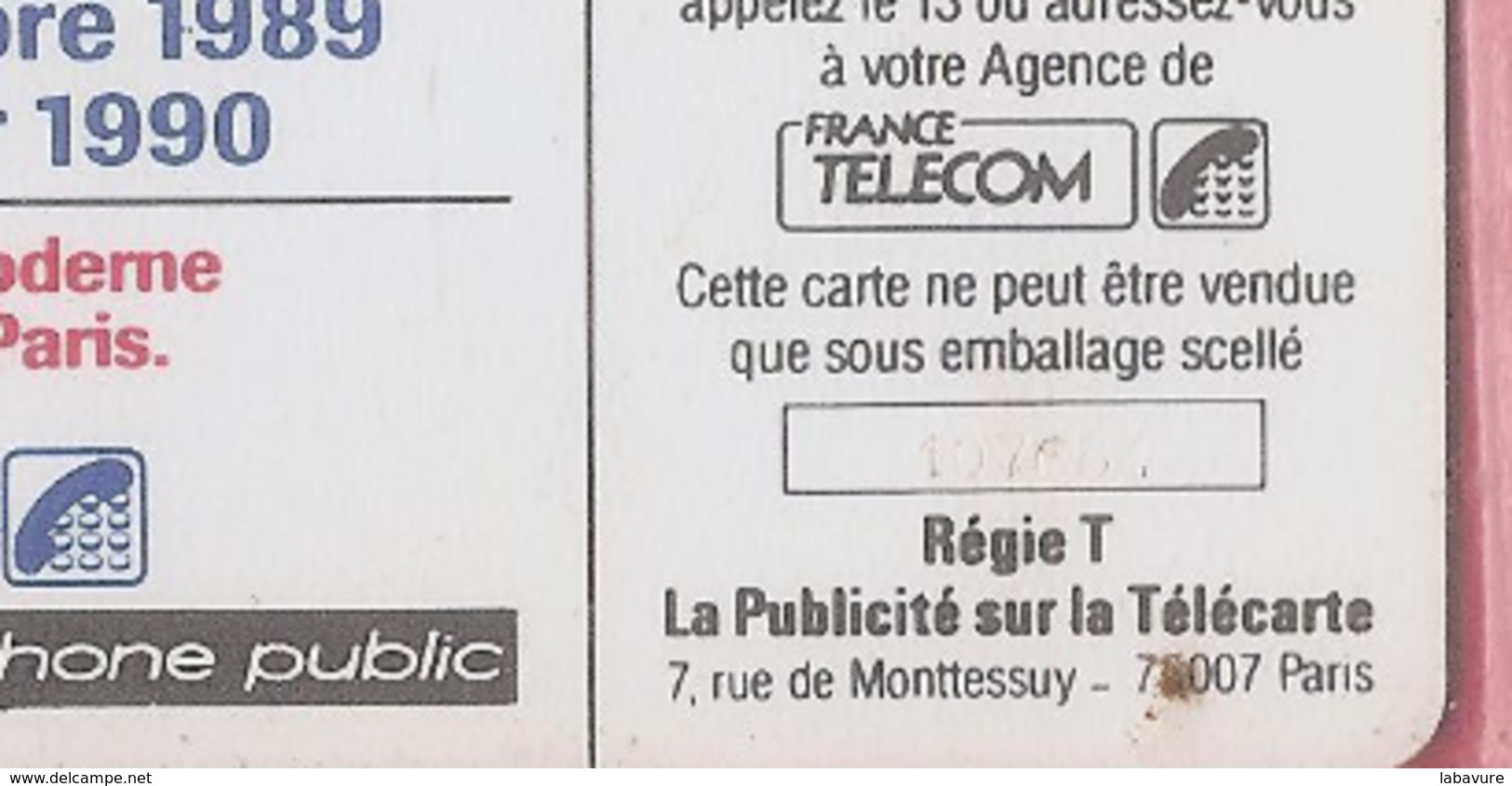 F 92- TÉLÉPHONE AU FIL DU TEMPS--50 SC4----N° 107684---pe-- - 1989