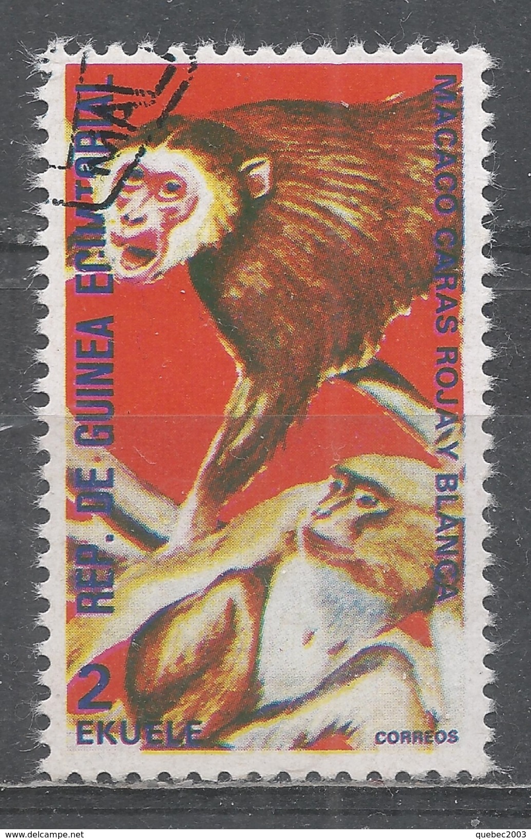 Equatorial Guinea 1974. Scott #74217 (U) Monkey - Guinée Equatoriale