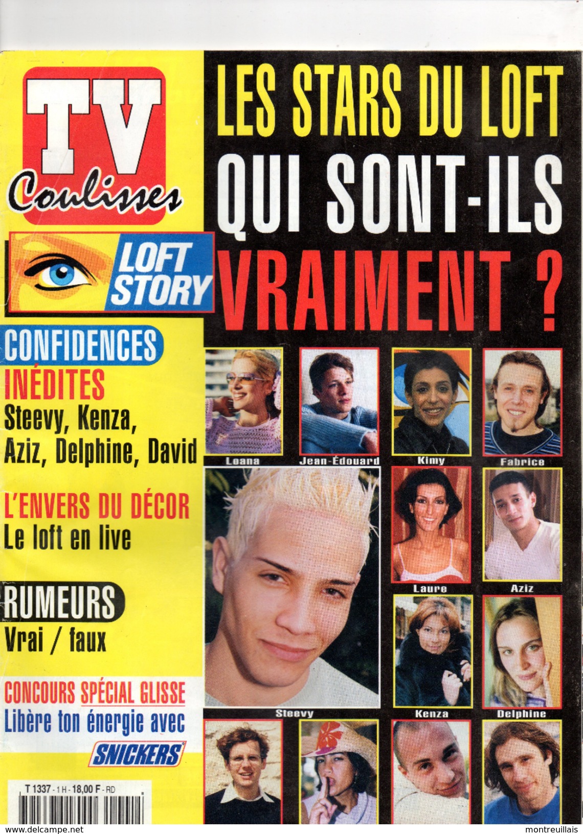 TV Coulisses, Magazine, Loft Story, Confidences Steevy, Kenza, Aziz, David, Delphine, Qui Lofteurs, 46 Pages - Autres & Non Classés