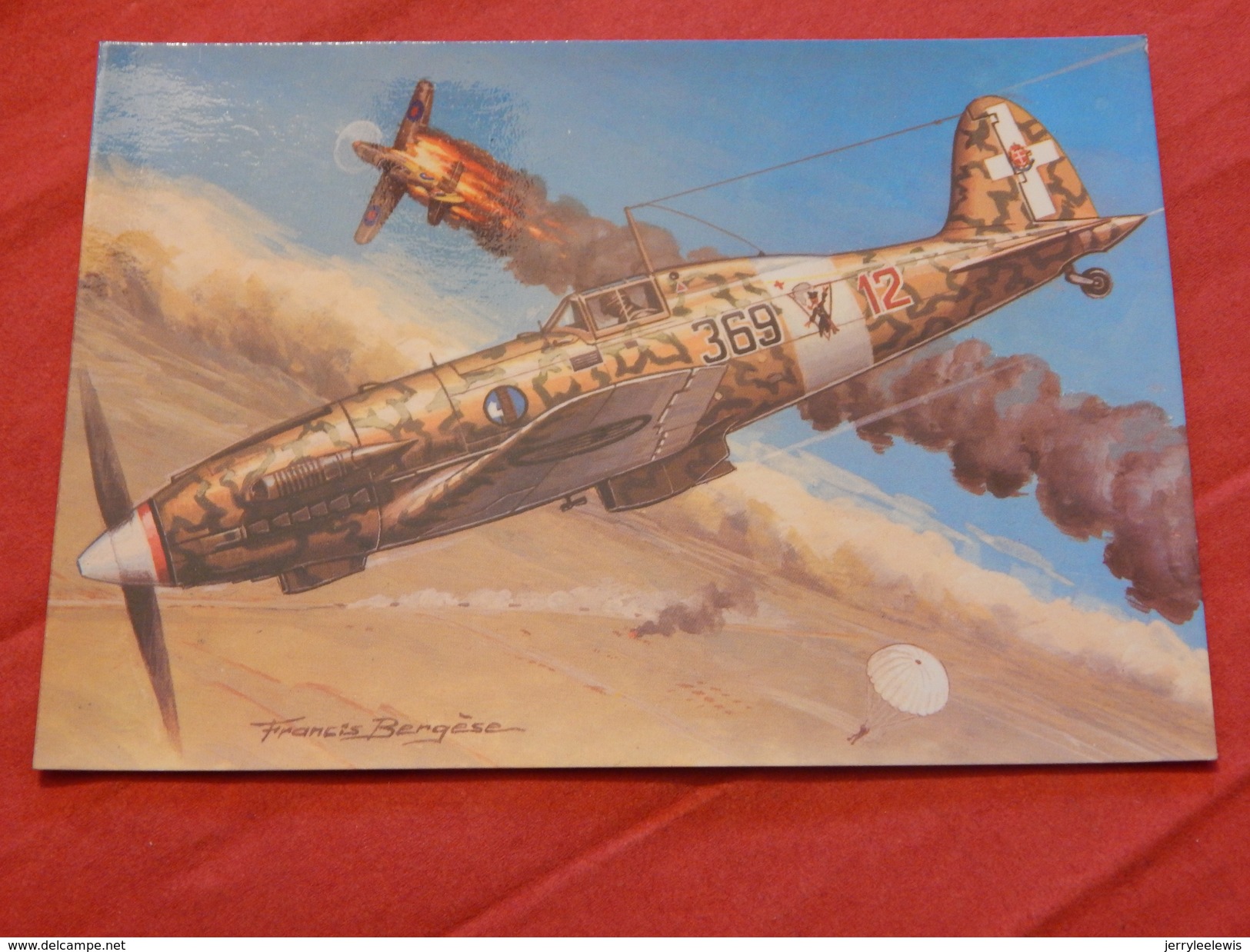 MILITARIA  -  AVIONS DE CHASSE -  " Macchi C. 202 Folgore "   (Italie)      - (Dessin F. Bergèse ) - War 1939-45