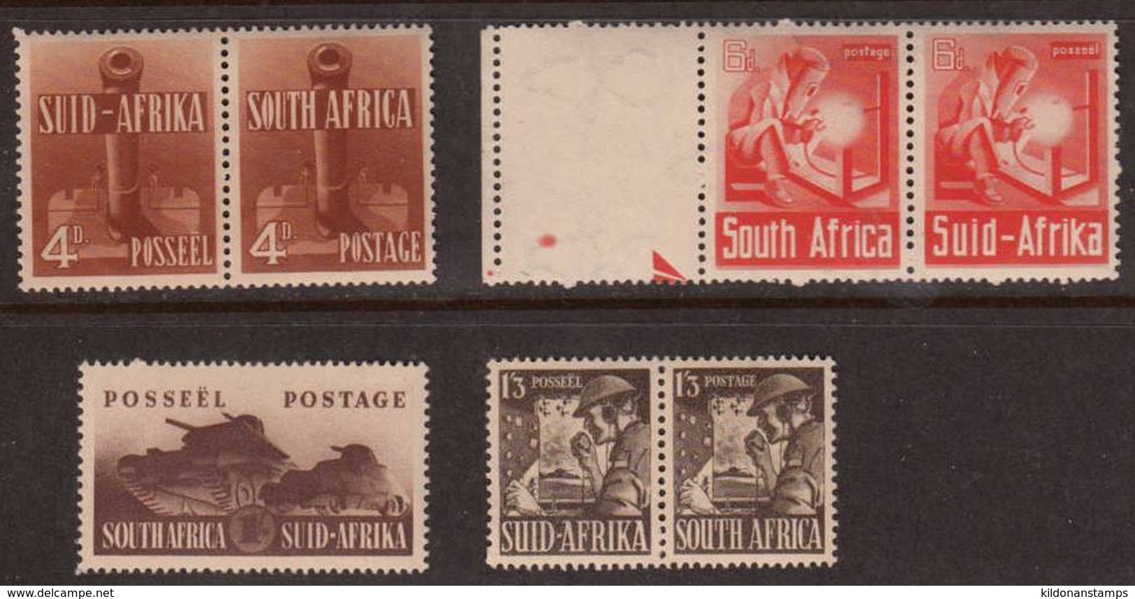 South Africa 1941-43 War Effort, Mint No Hinge/mint Mounted, See Note, Sc# 81-89 - Ongebruikt