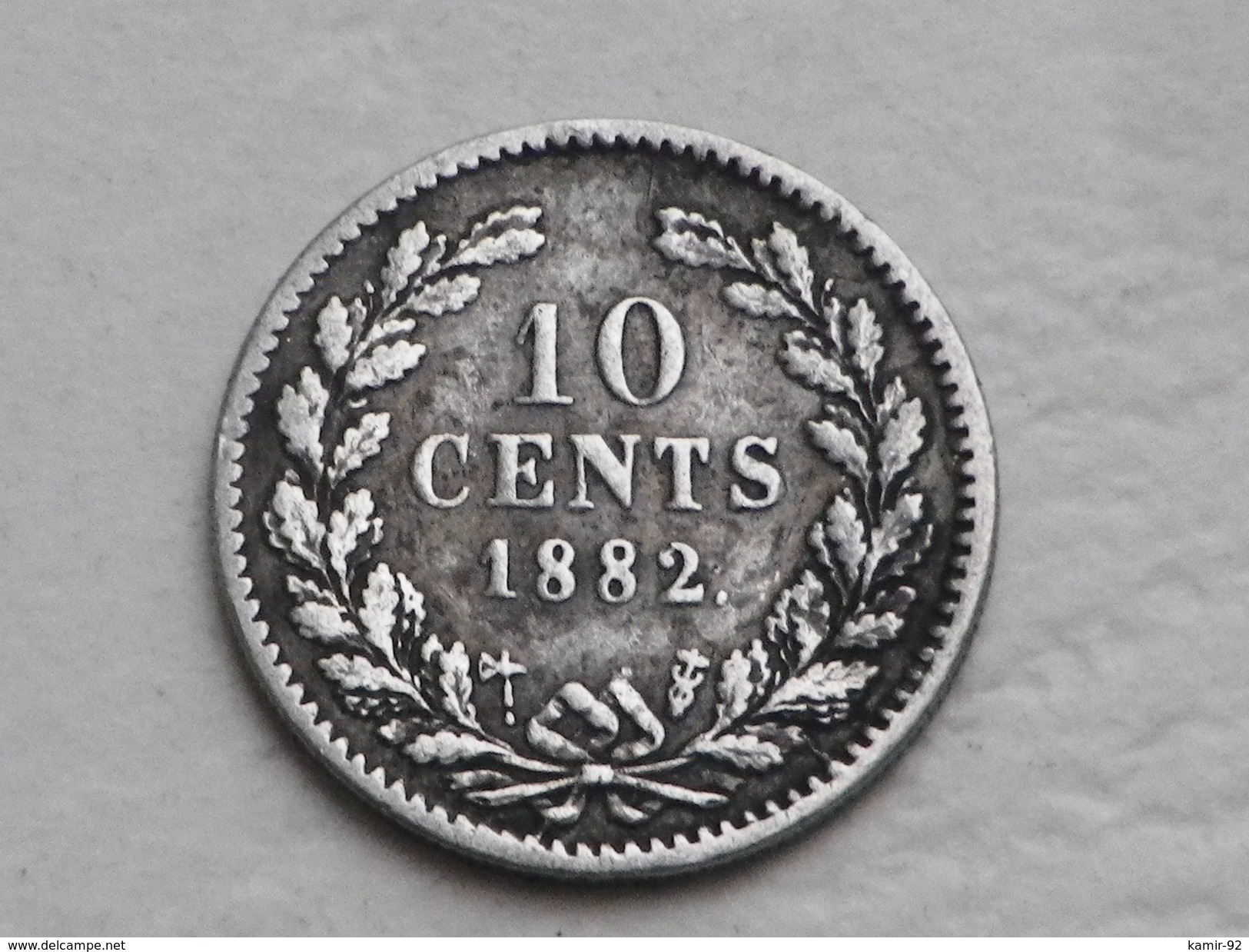 Pays-bas 10 Cents 1882   Km#80    Ag0.640        TTB - 1849-1890: Willem III.