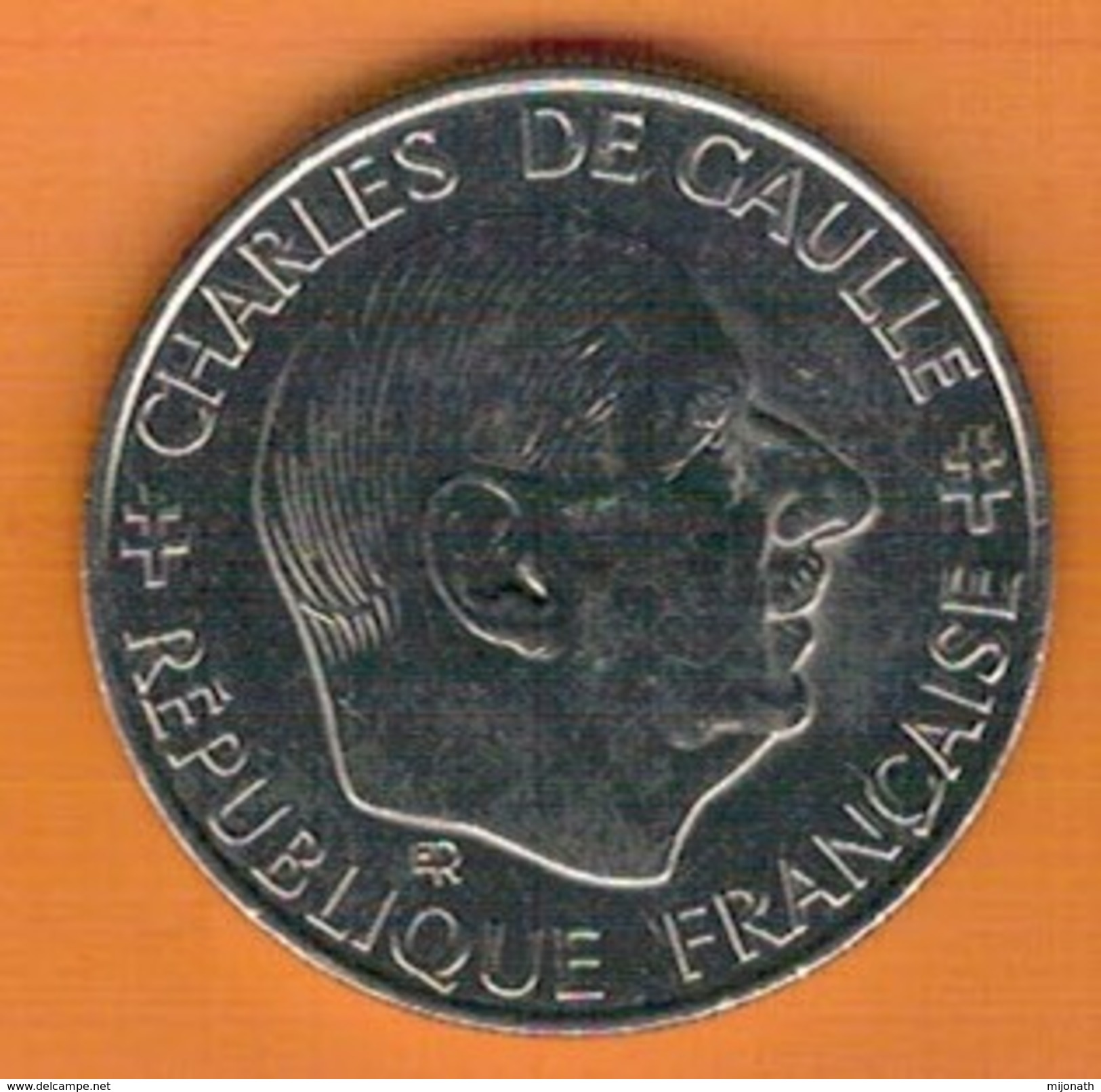 Nu-France- 1 Franc 1988 Charles De Gaulle - Autres & Non Classés