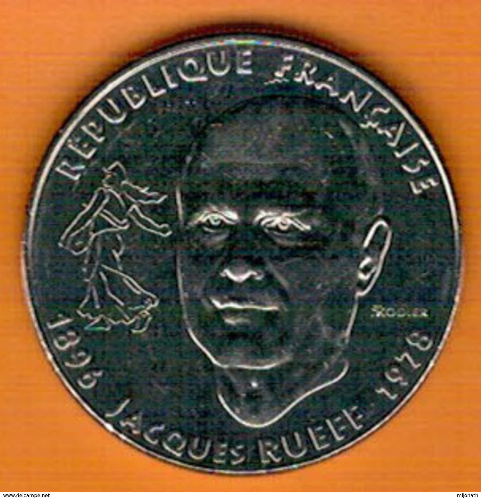 Nu-France- 1 Franc 1996 Jacques Rueff - Autres & Non Classés