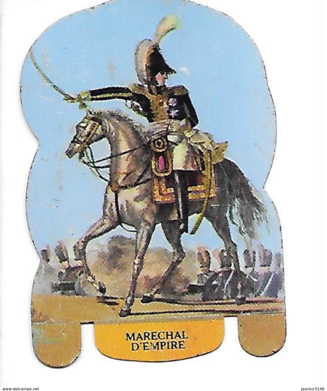 Mère Picon. Plaquette Métallique Lithographiée. Soldats De L'Empire N°2 Maréchal De 'l'Empire... - Blechschilder (ab 1960)