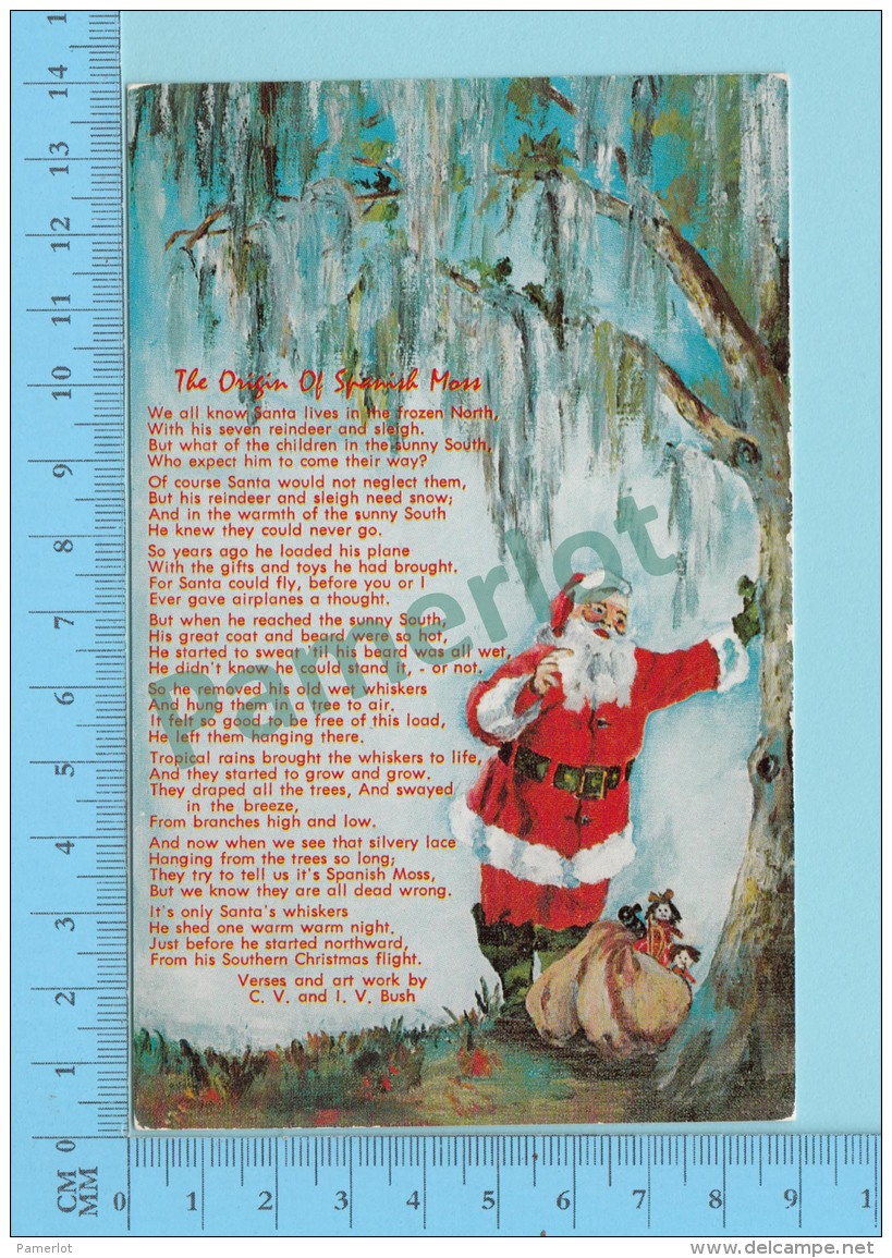 Santa Claus -The Origin Of Spanish Mass  - Postcard Post Card 2 Scans - Santa Claus