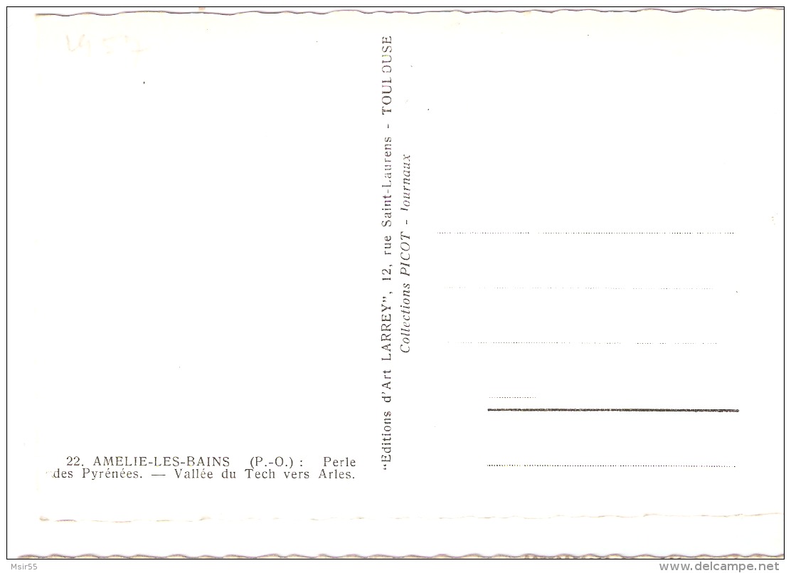 CPSM  -  FRANCE( 66 ) -AMELIE-LES-BAINS  :  Vallée Du Tech Vers Arles  . - Altri & Non Classificati