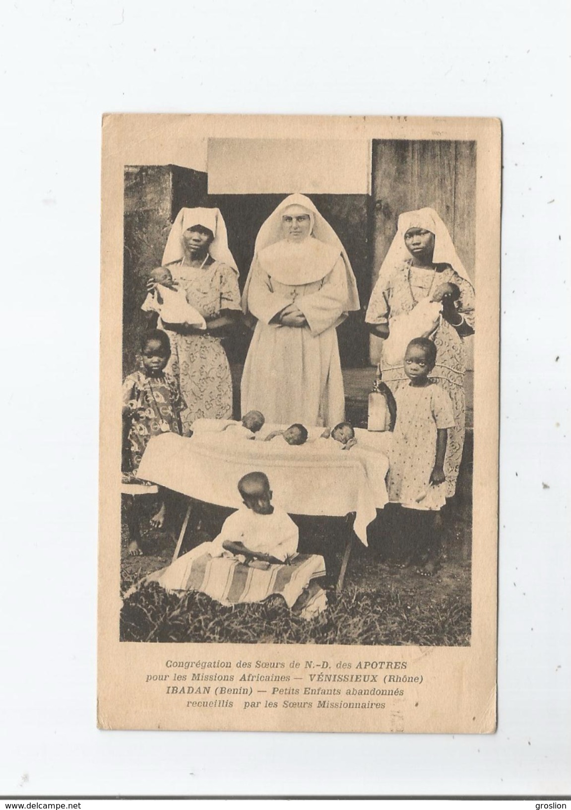 IBADAN (BENIN) PETITES ENFANTS ABANDONNES RECUEILLIS PAR LES  SOEURS MISSIONNAIRES 1931 - Benin