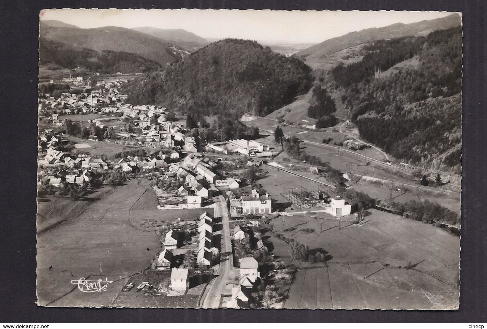 CPSM 67 - LA BROQUE - Vue Panoramique Aérienne - TB PLAN CENTRE DU VILLAGE Avec Détails Des Maisons - La Broque