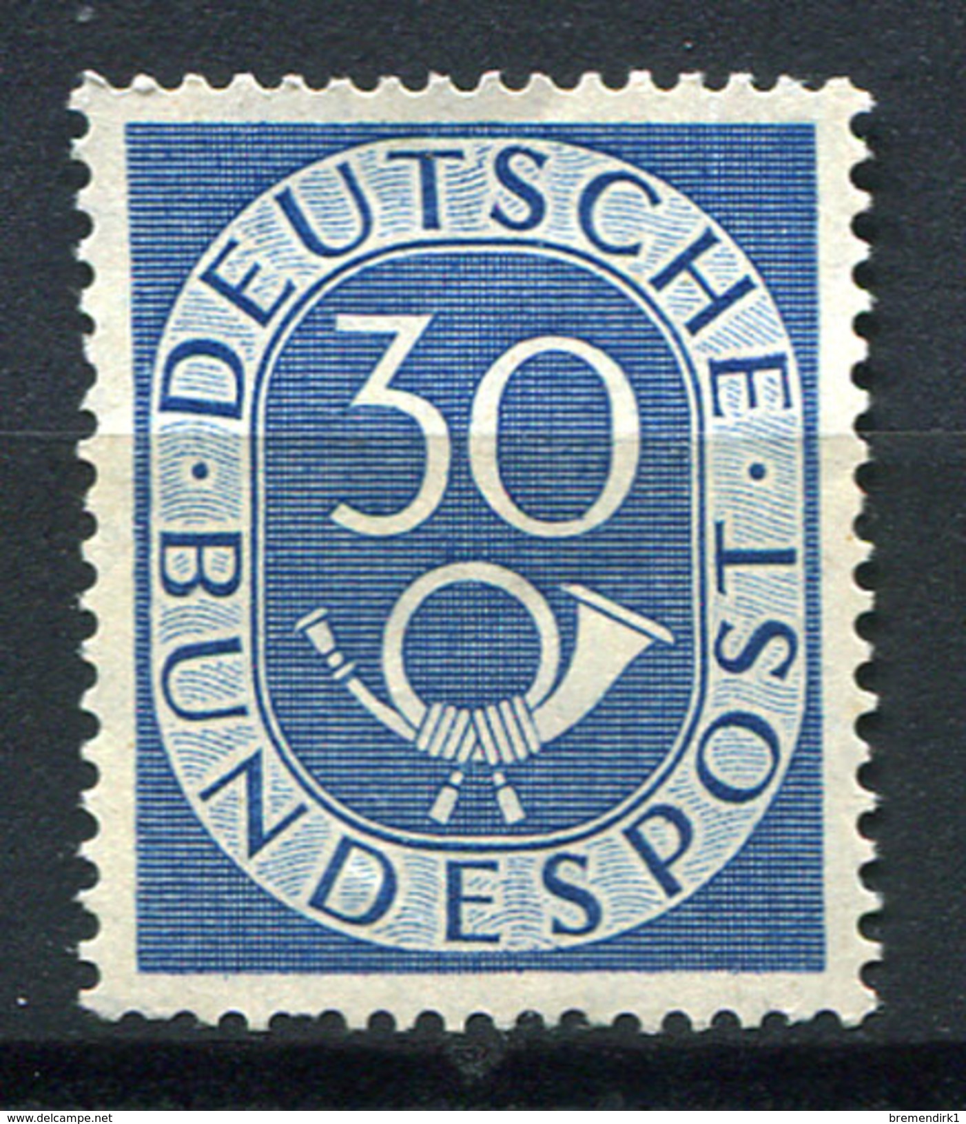 33266) BUND 30 Pfg. Posthorn Postfrisch Aus 1951, 60.- &euro; - Ungebraucht