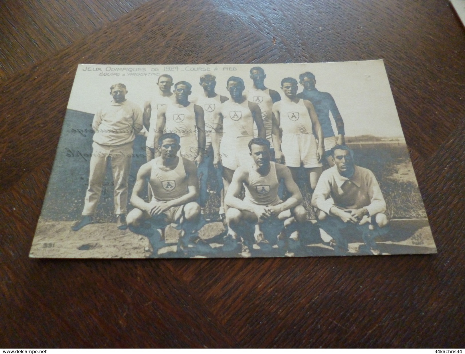 CPA Sport Jeux Olympiques De 1924 Course à Pied Athlétisme L'équipe D'Uruguay - Leichtathletik