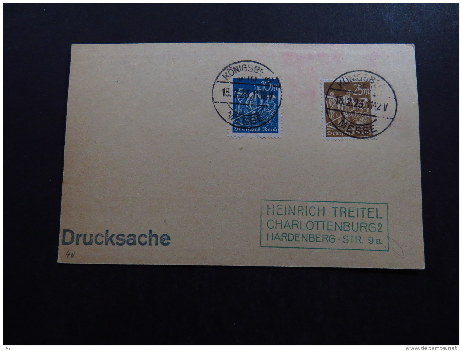 Postcard Postkarte Germany Königsberg Messe 1923 - Zonder Classificatie