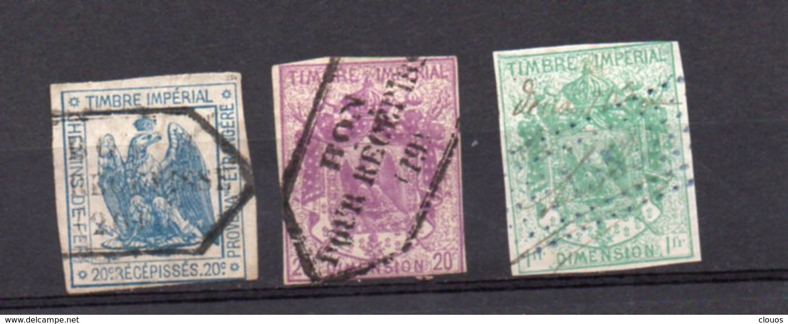 Lot De Vieux Timbres Fiscaux Lot Old Revenues - Andere & Zonder Classificatie