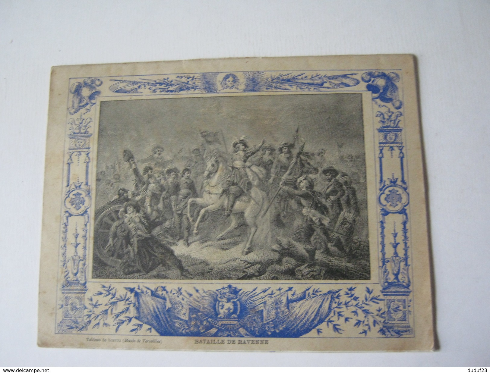 CAHIER ECOLE 1903 ENTIEREMENT ECRIT LA BATAILLE DE RAVENNE ( TABLEAU DE SCHUTZ Musée De Versailles ) Imp F. LEVE - Kinderen