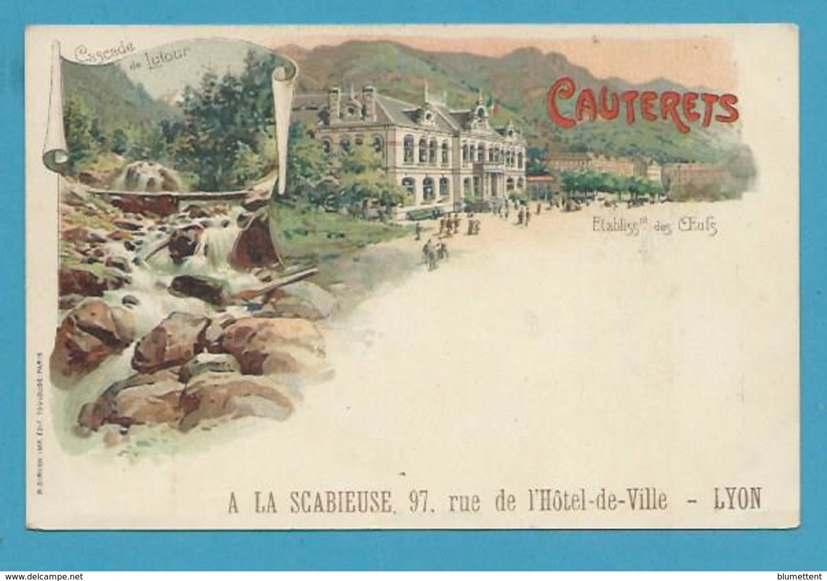 CPA LITHO Publicité - Gruss Souvenir De CAUTERETS 65 - Cauterets