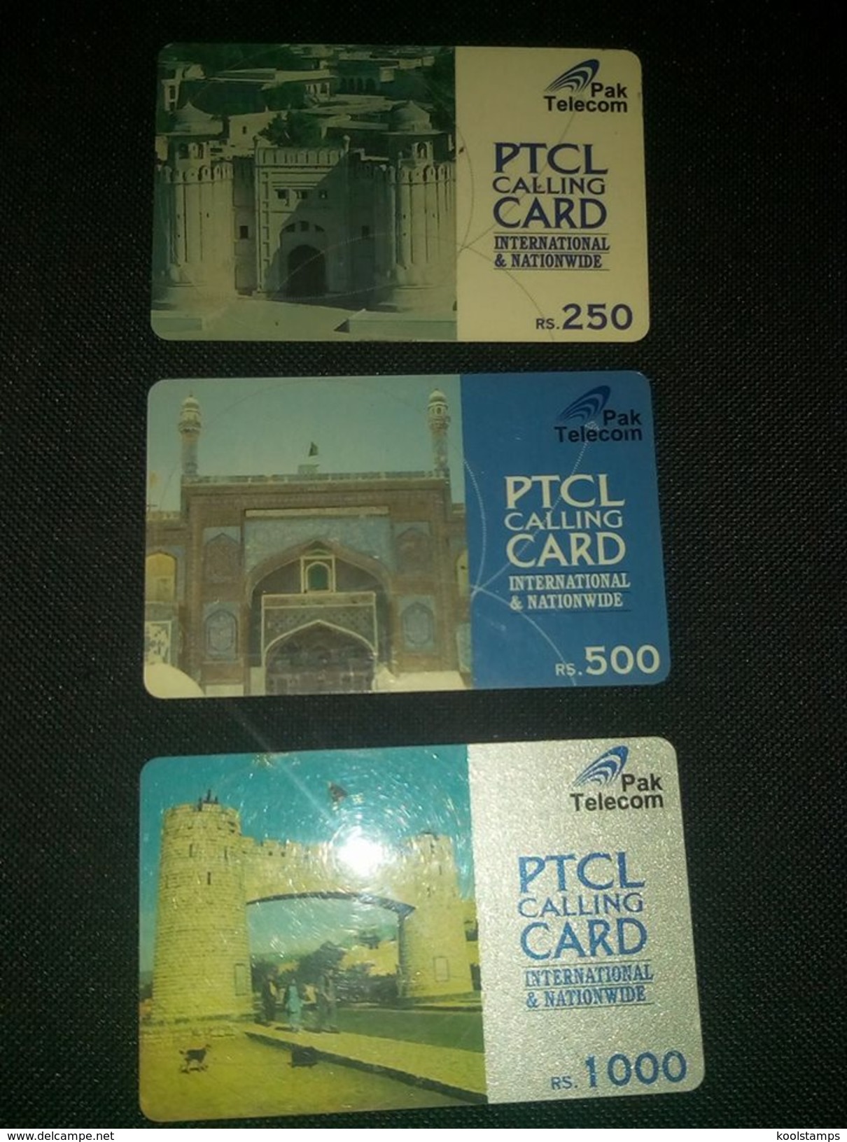 Pakistan PTCL Calling Cards Lot Of 3 Phonecard Used - Altri - Asia