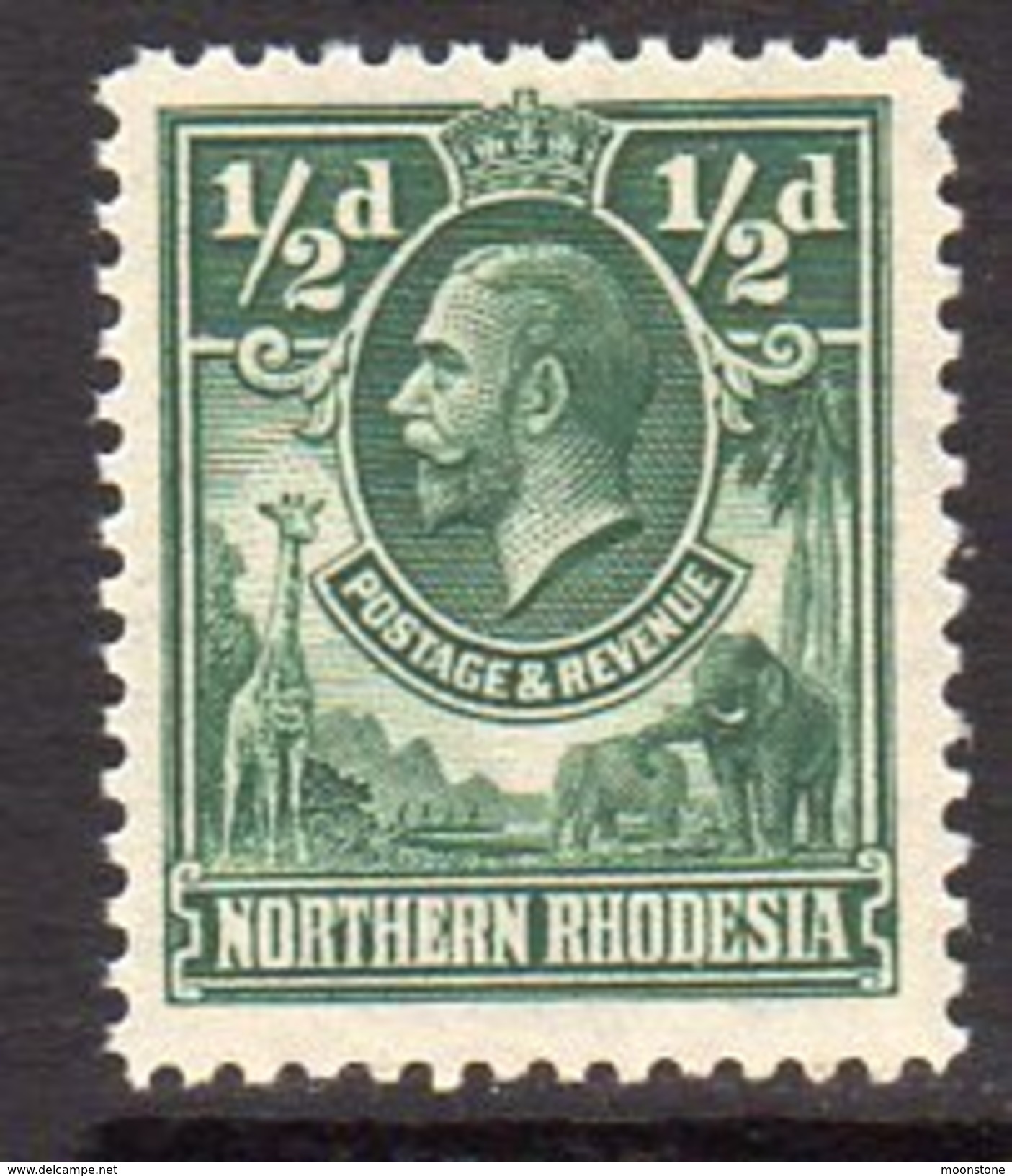 Northern Rhodesia GV 1925-9 ½d Green Definitive, SG 1, MNH (BA) - Northern Rhodesia (...-1963)