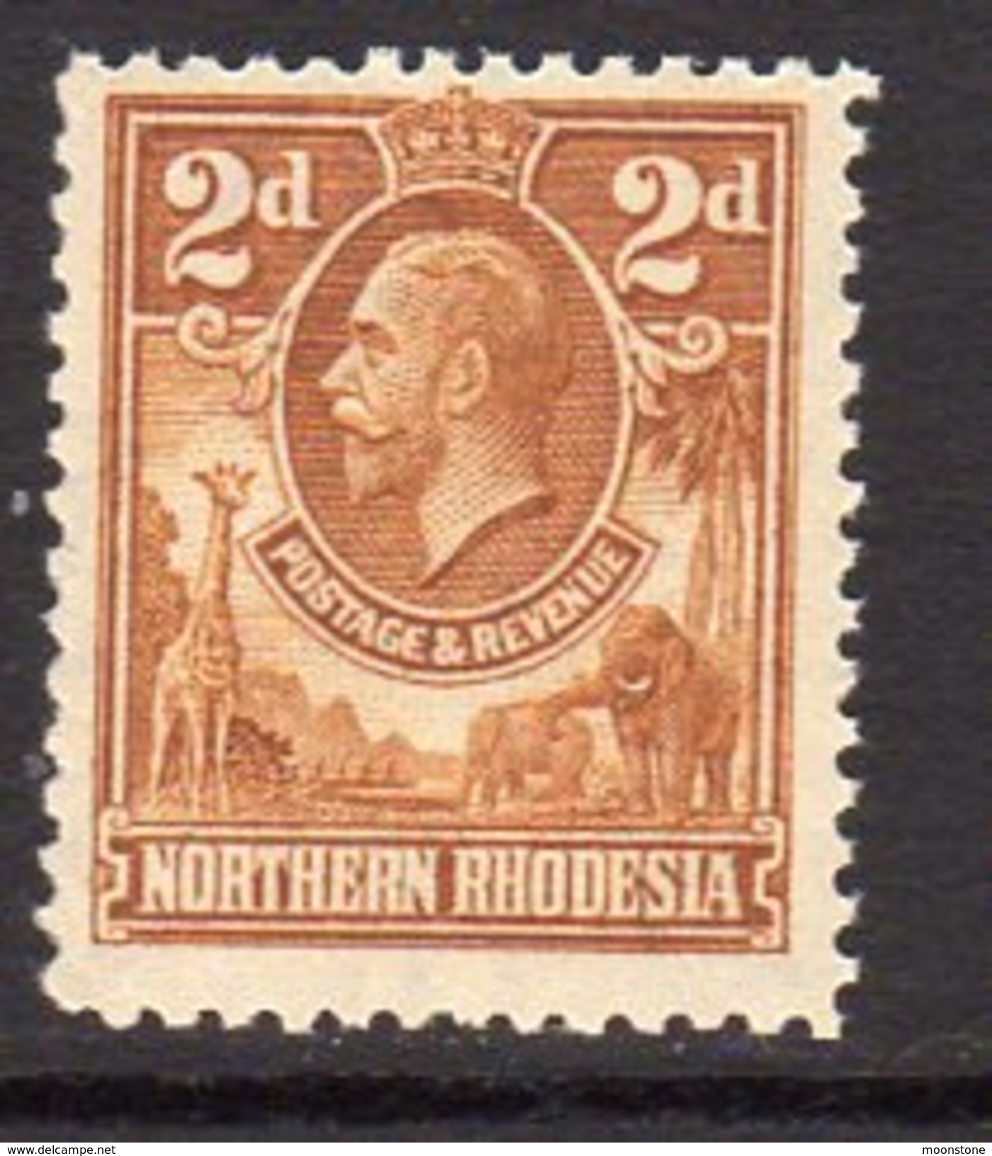 Northern Rhodesia GV 1925-9 2d Yellow-brown Definitive, SG 4, MNH (BA) - Northern Rhodesia (...-1963)